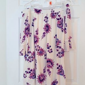 Old Navy Off the Shoulder Floral Dress EUC